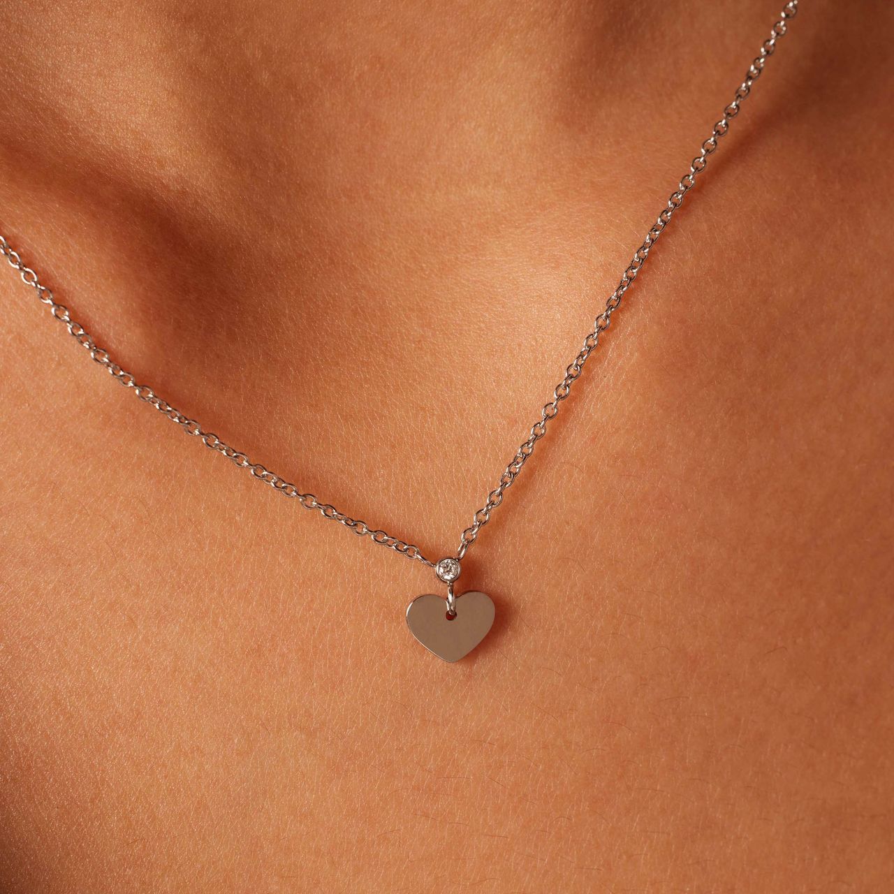 Myla stainless steel ketting met hart voor dames