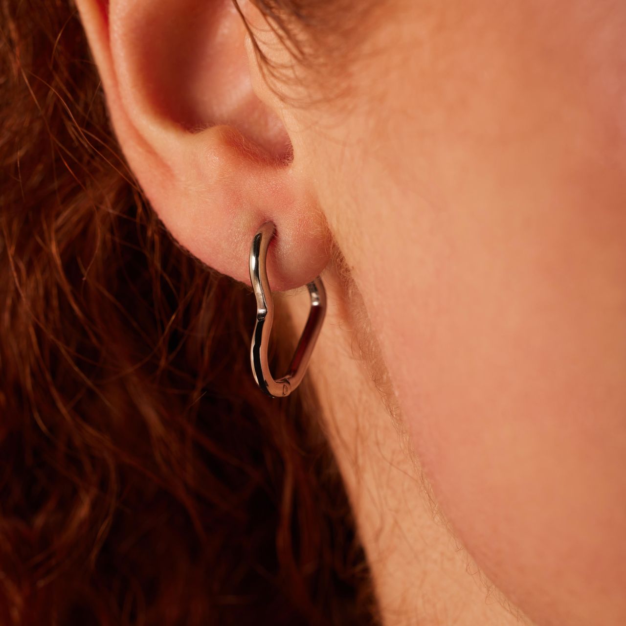 Stainless steel oorringen hart voor dames