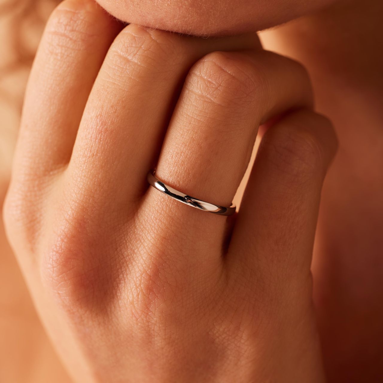 Ring aus Edelstahl, 2 mm