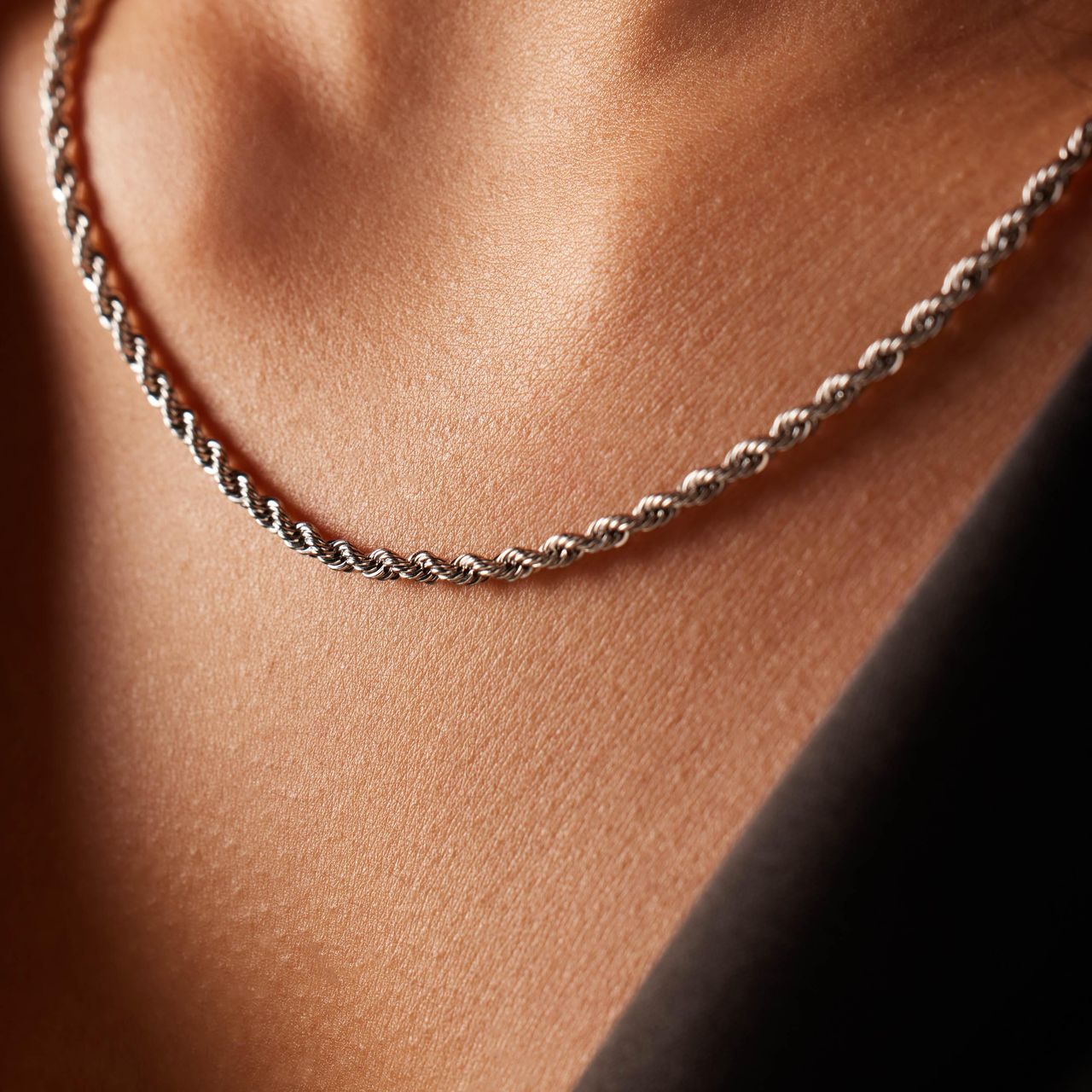 Stalen schakelketting 2,5mm voor dames