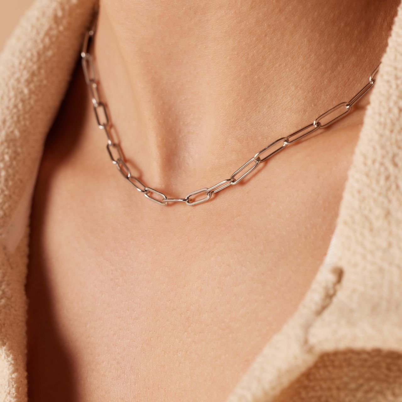 Stainless steel schakelketting 4mm