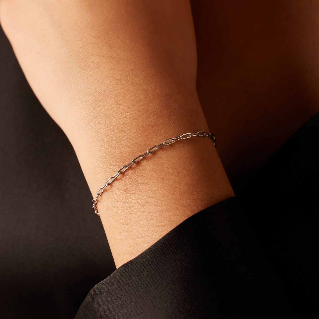 Armband mit Closed-Glied aus Edelstahl, 2 mm