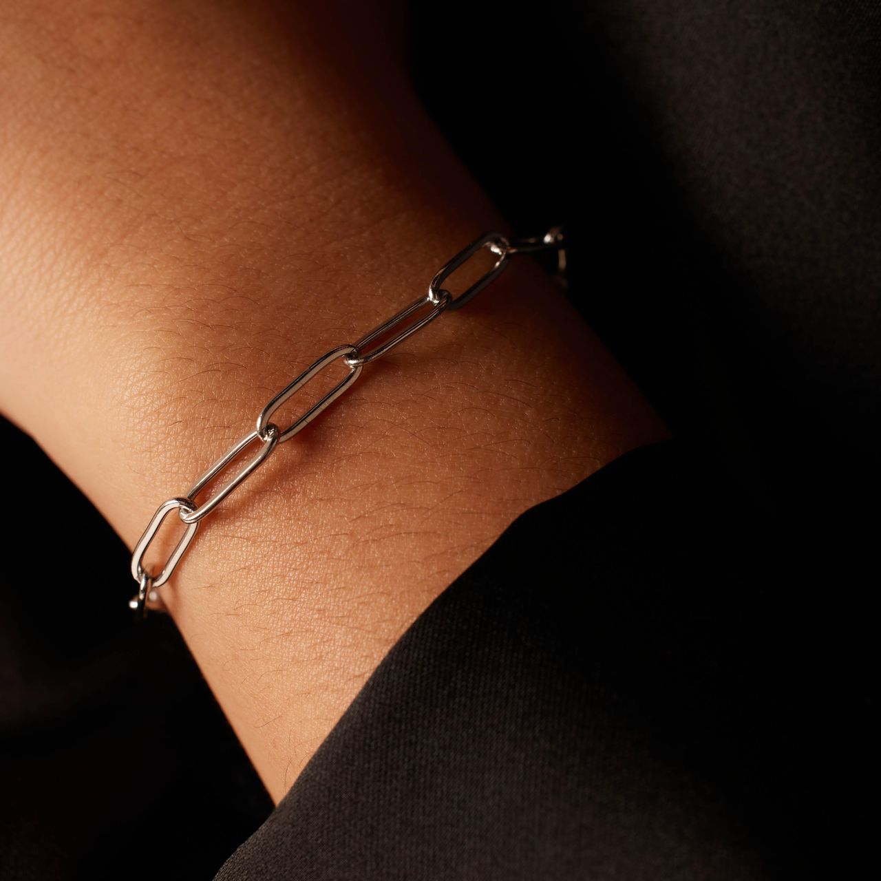 Armband mit Closed-Glied aus Edelstahl, 4 mm