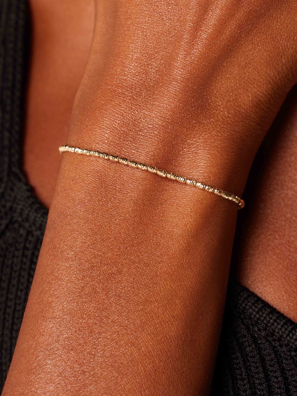 Armband aus 14 Karat Gelbgold mit Diamantschliff