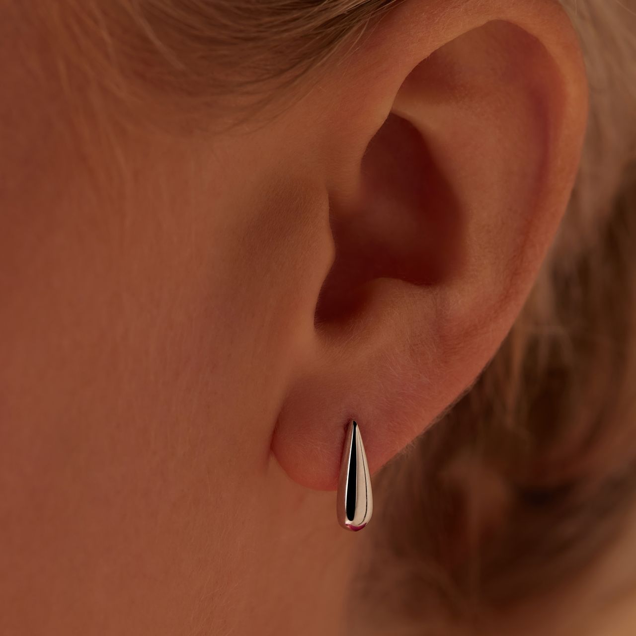 Ohrstecker, 925er Silber, Tropfen