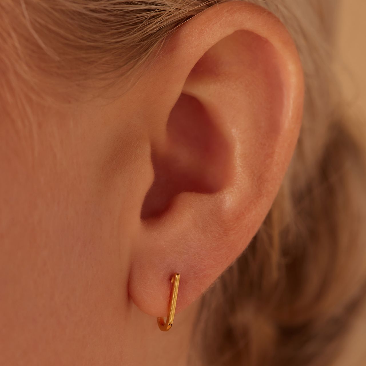 Zilveren goldplated oorknoppen voor dames