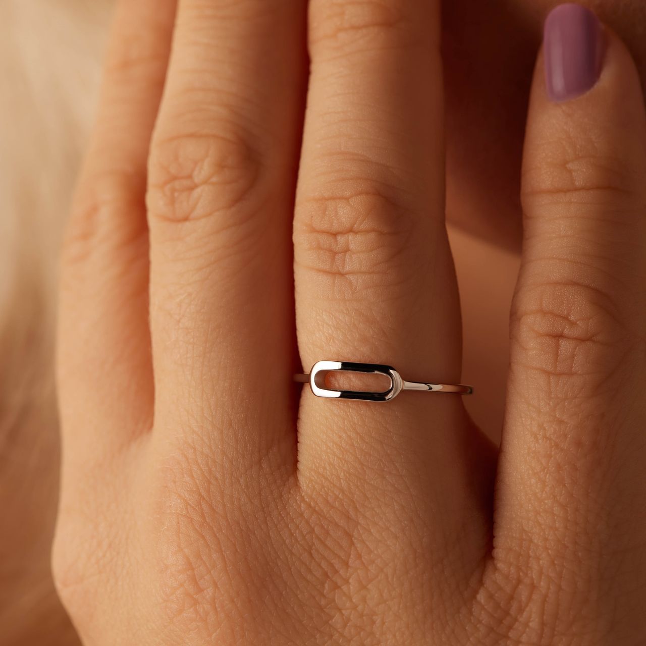 Ring, 925 Silber, oval