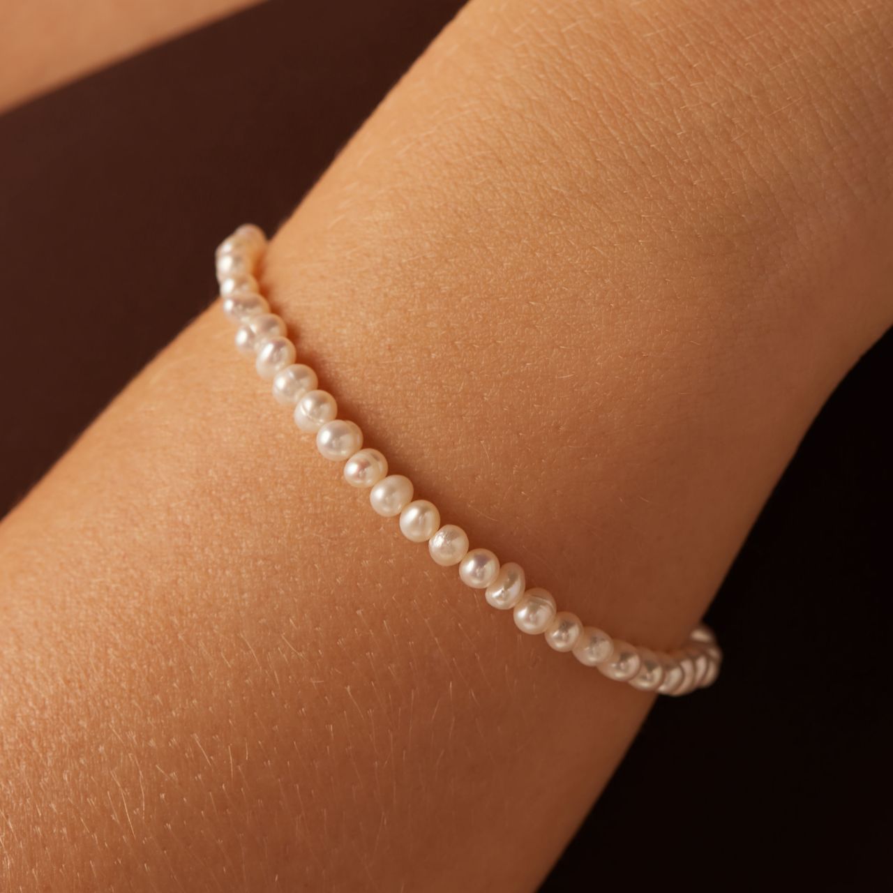 Armband aus 925er Silber, Süßwasserperle