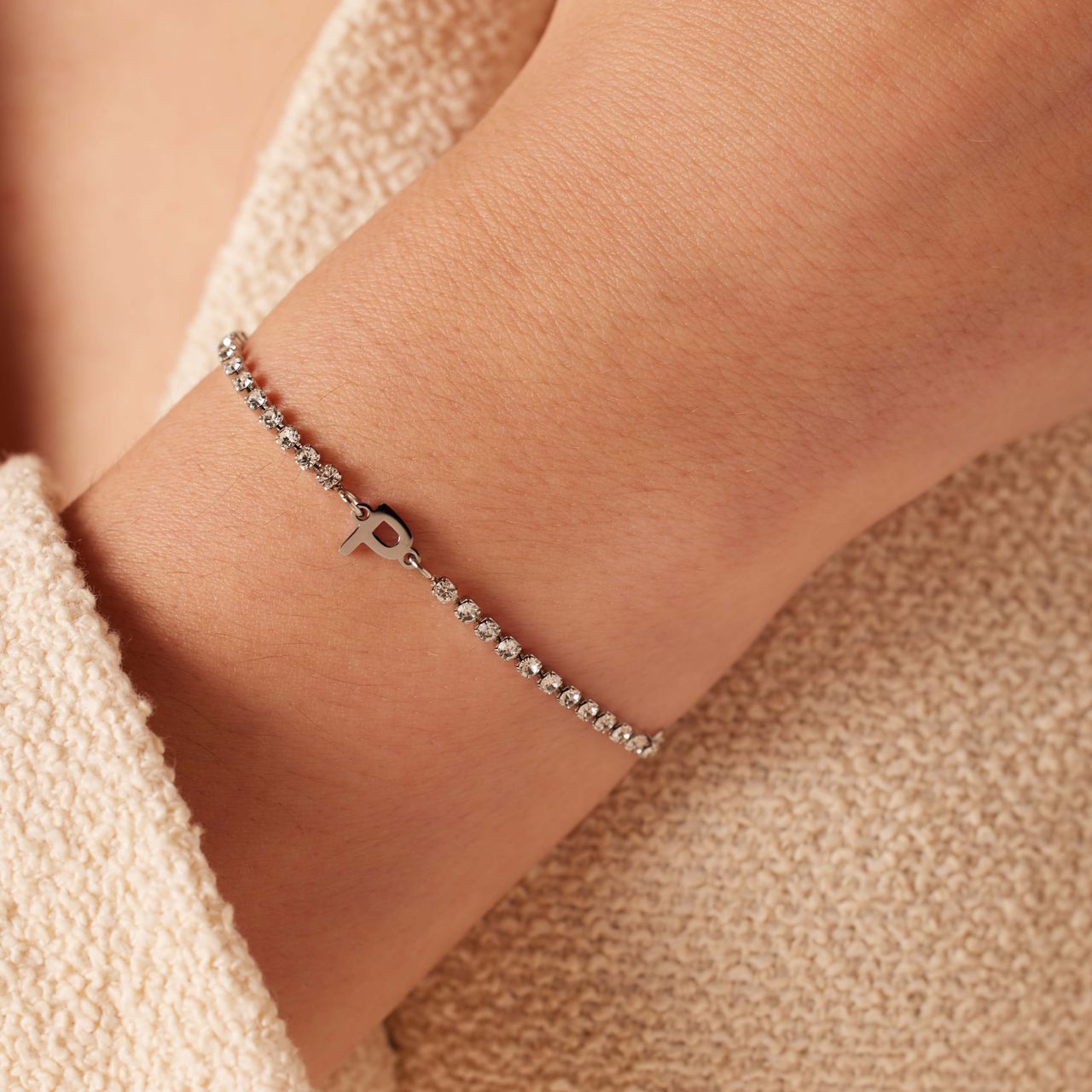 Stalen tennis armband Schorpioen/Scorpio