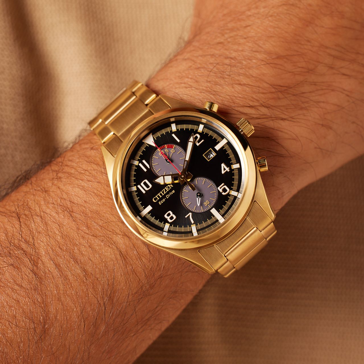 Citizen Solar Herrenarmbanduhr aus Stahl CA7022-87E