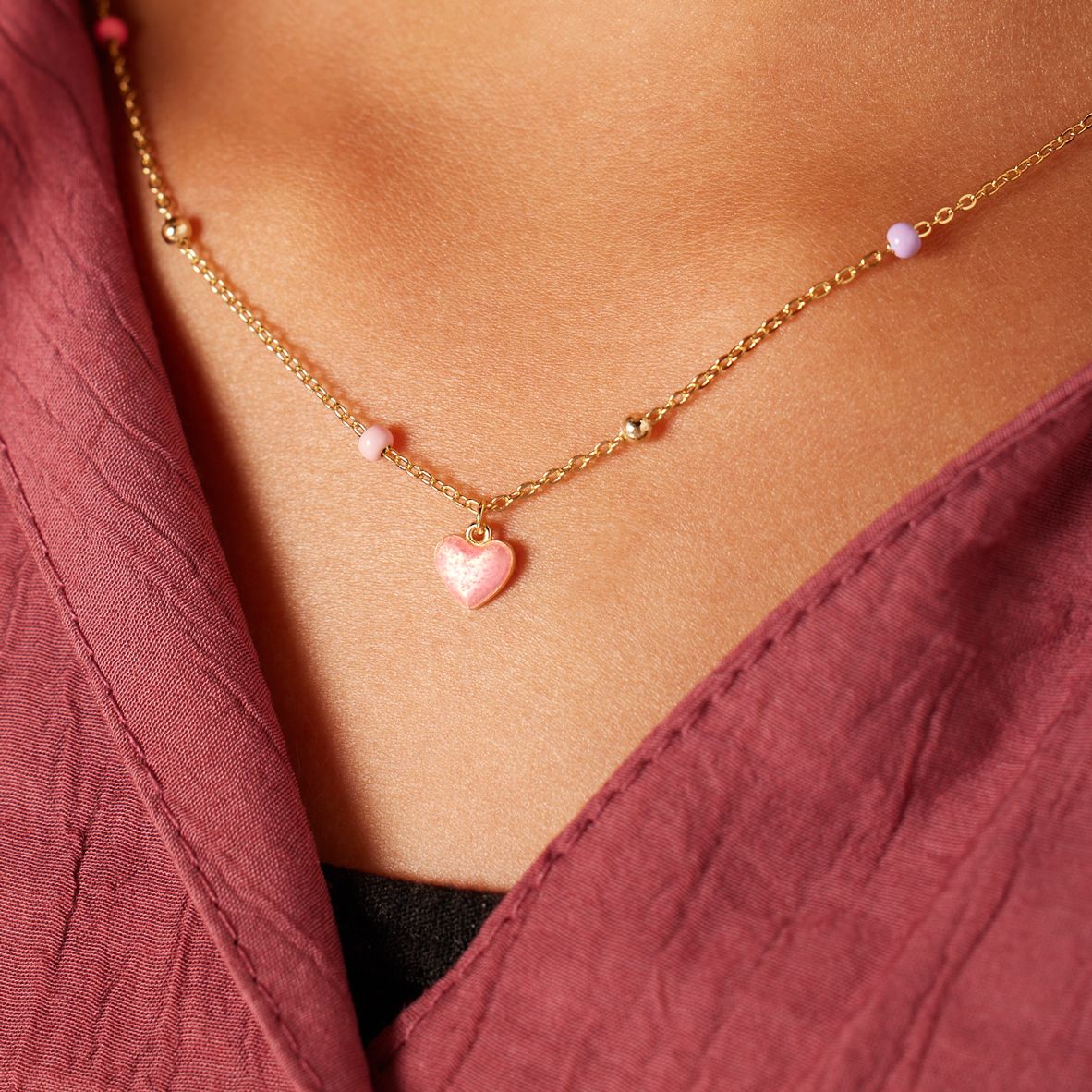 Zilveren goldplated kinderketting met hanger hanger met emaille