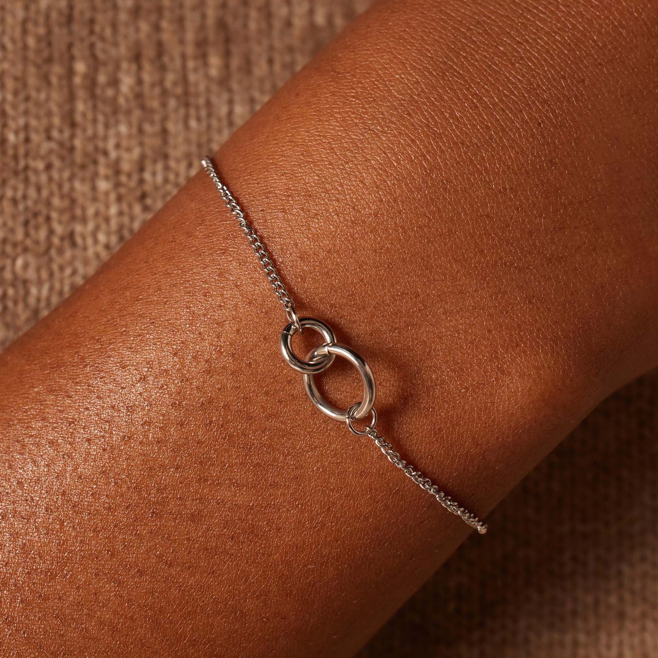 Armbänder aus Edelstahl, Mutter/Tochter, 2 Kreise
