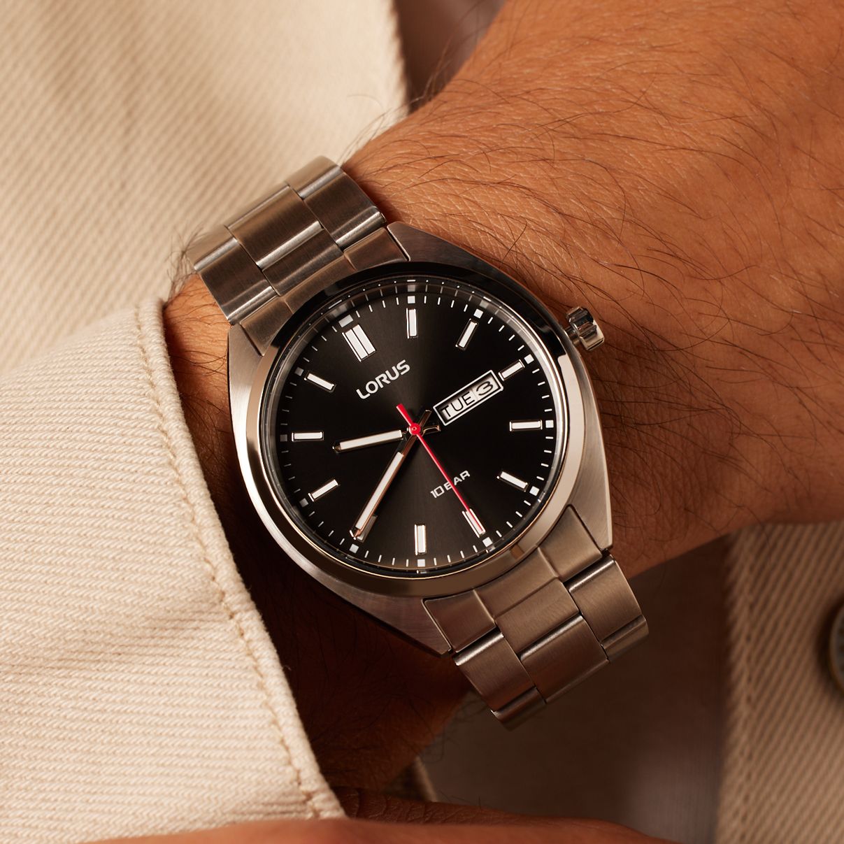 Lorus Herrenuhr mit Armband aus Edelstahl RH363AX9
