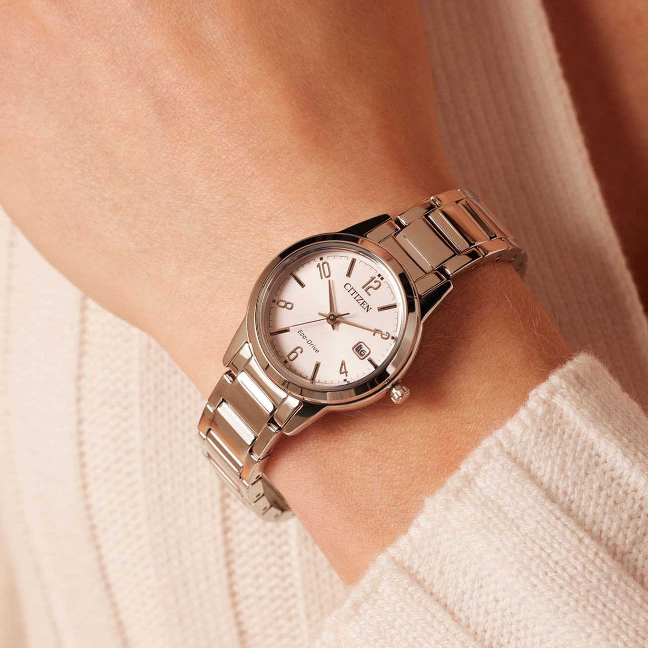 Citizen Damenarmbanduhr FE1241-71Z, Edelstahl