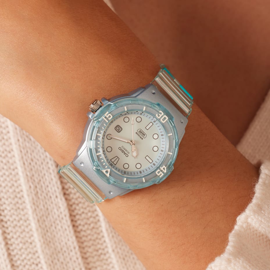 Casio Armbanduhr für Damen, Silikon, Blau, LRW-200HS-2EVEF