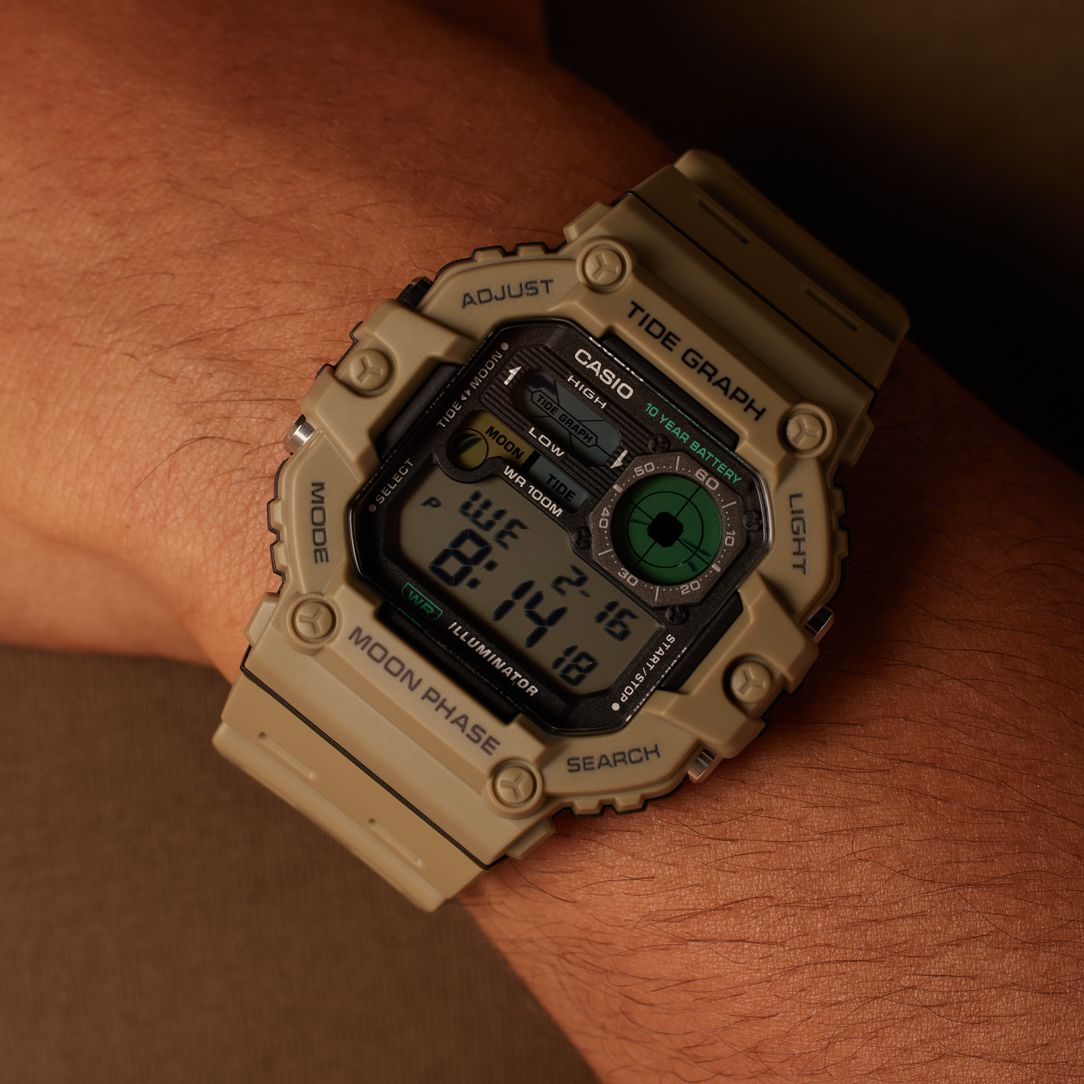 Casio digitale Armbanduhr, Beige, WS-1700H-5AVEF