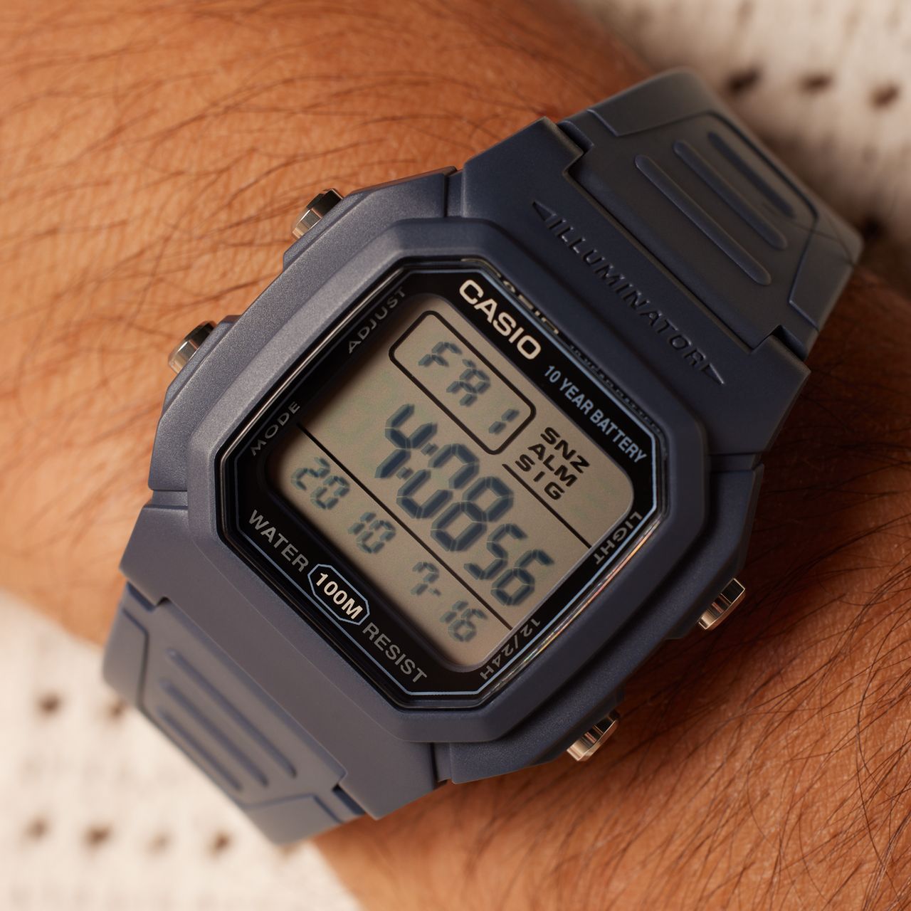 Casio digitaal horloge blauw W-800H-2AVES
