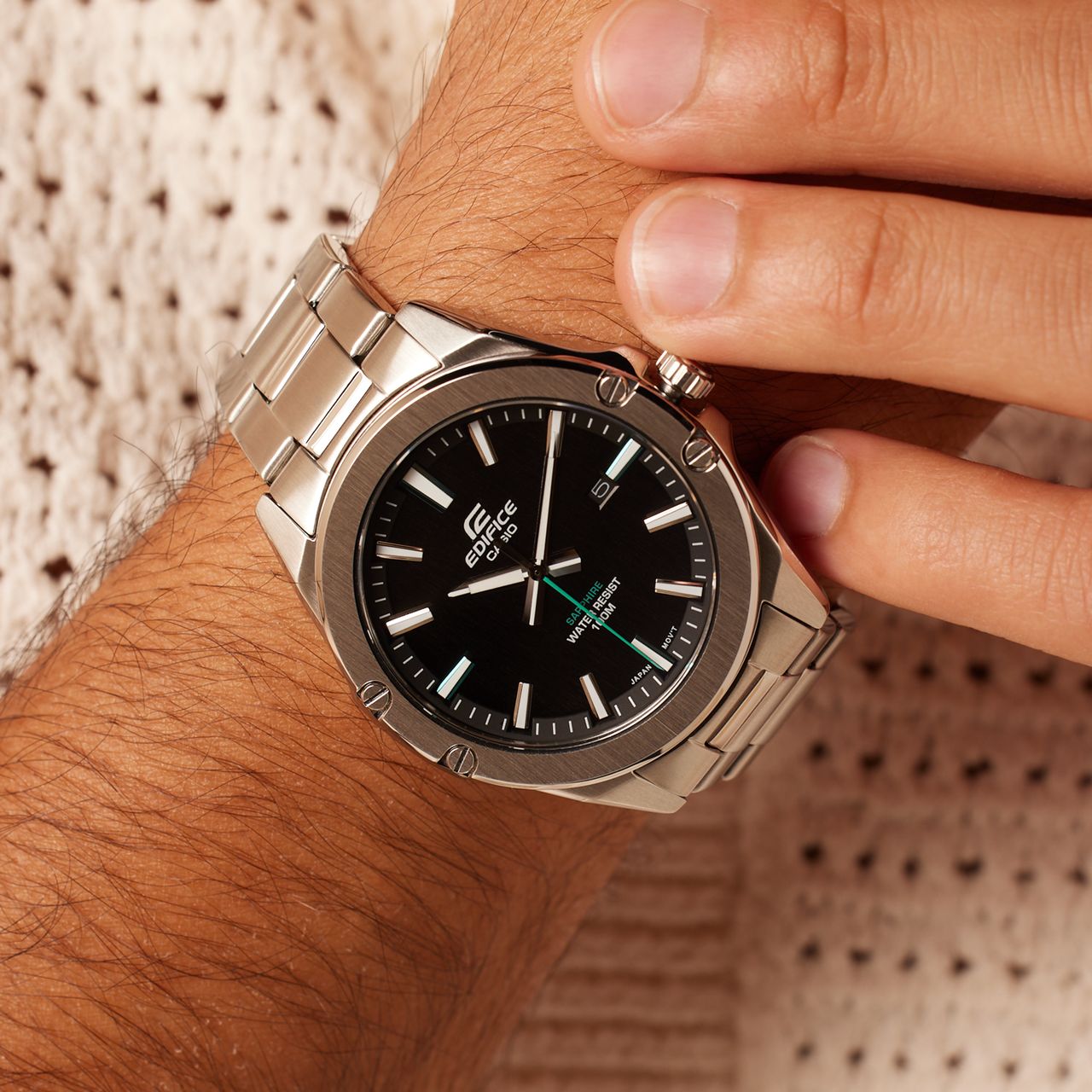 Edifice horloge stalen band EFR-S107D-1AVUEF