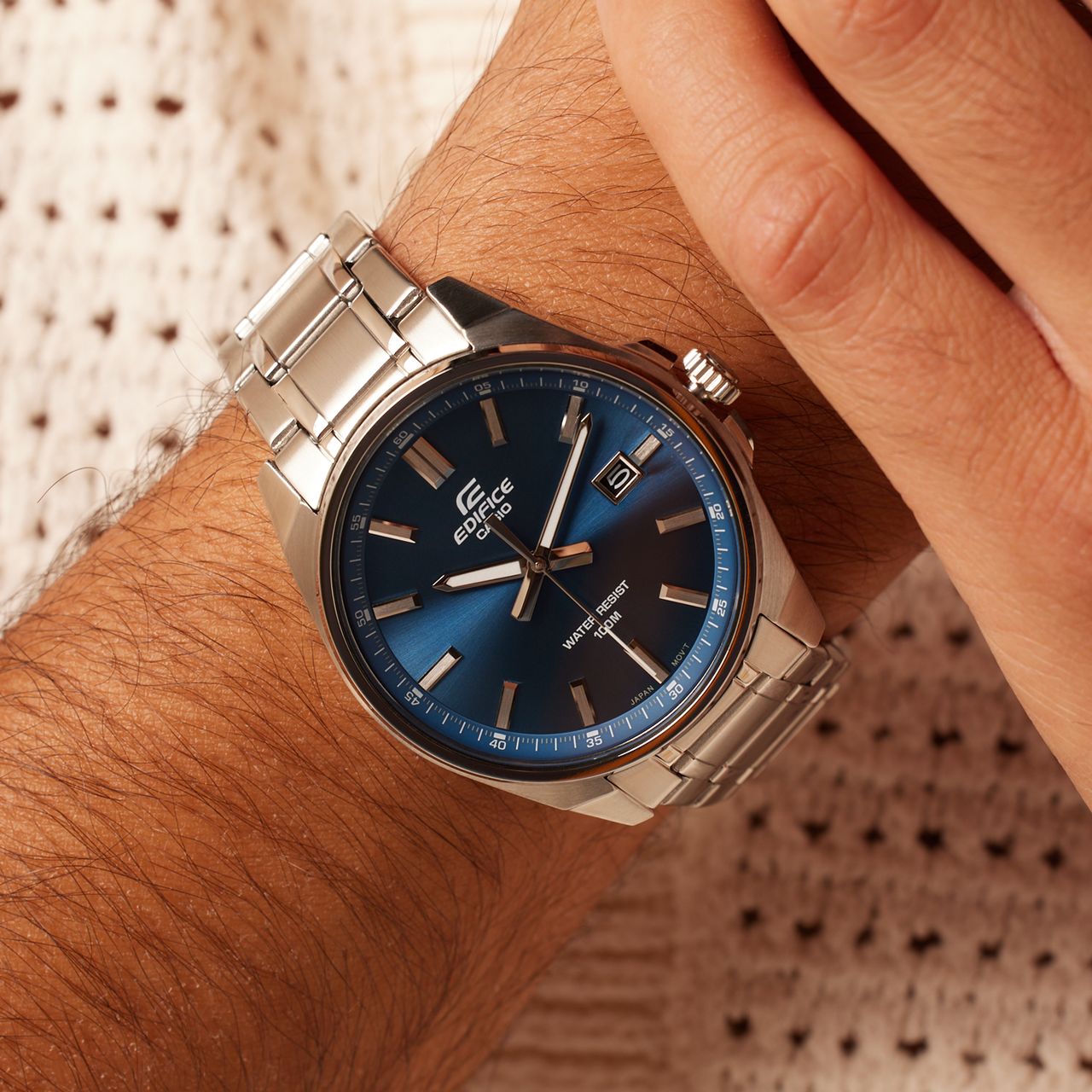 Edifice horloge stalen band EFV-150D-2AVUEF