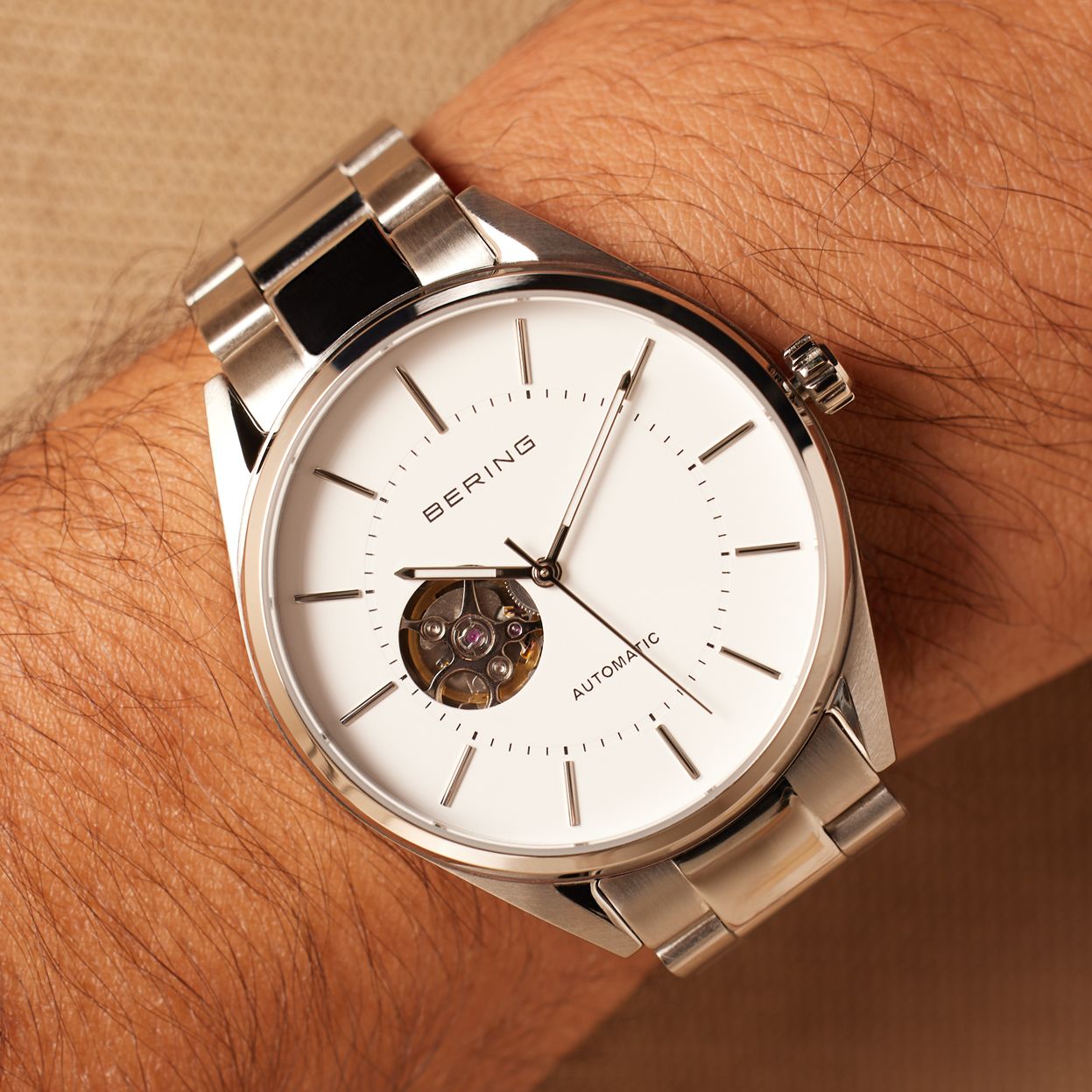 Bering horloge automatic met stalen band 16743-704