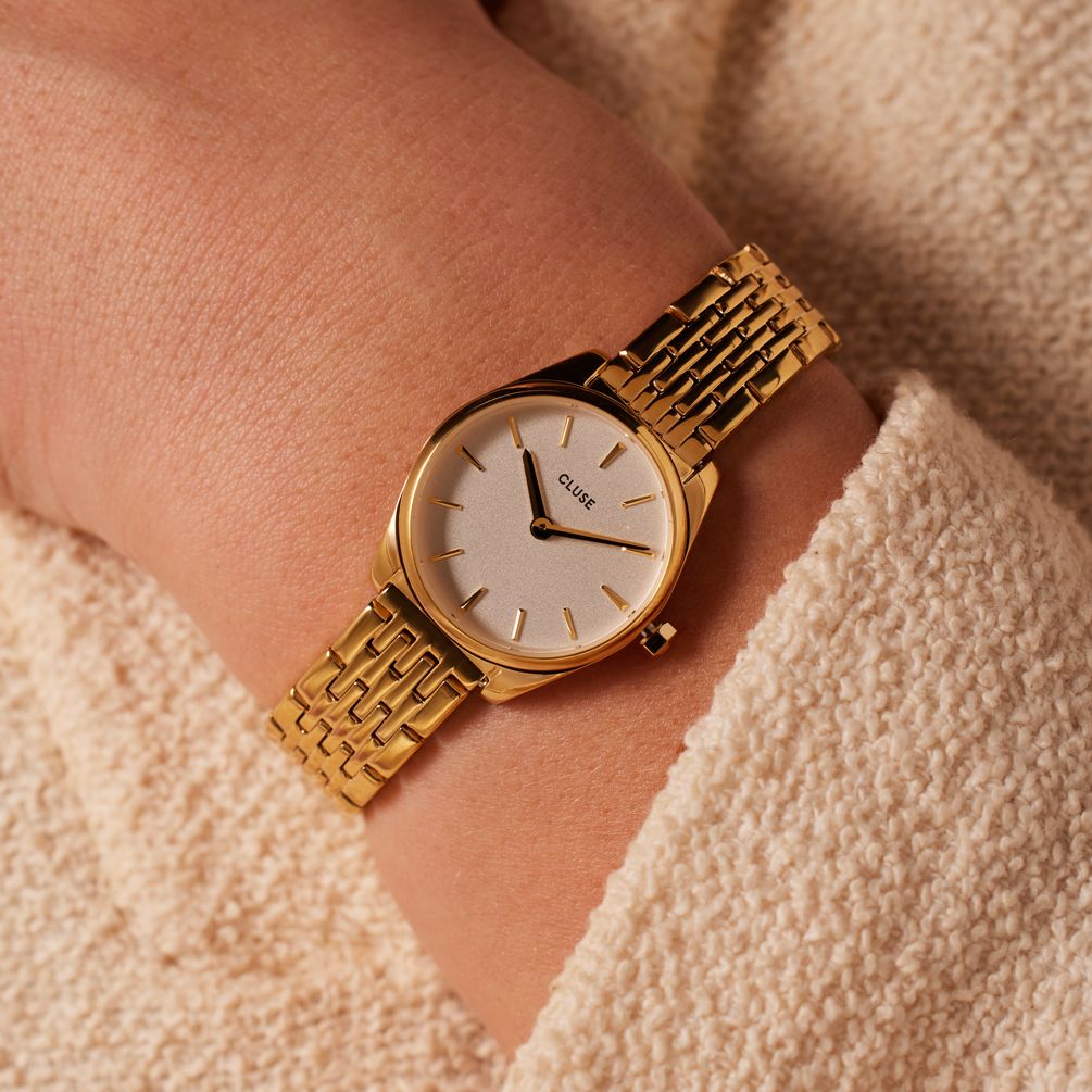 CLUSE - Féroce Mini stainless steel dameshorloge goldplated