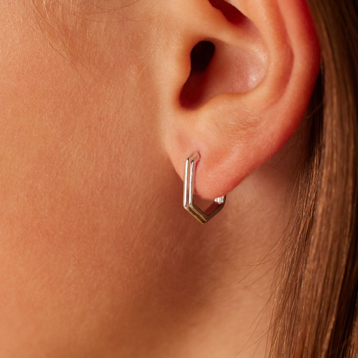 Ohrringe aus 925er Silber, Oval