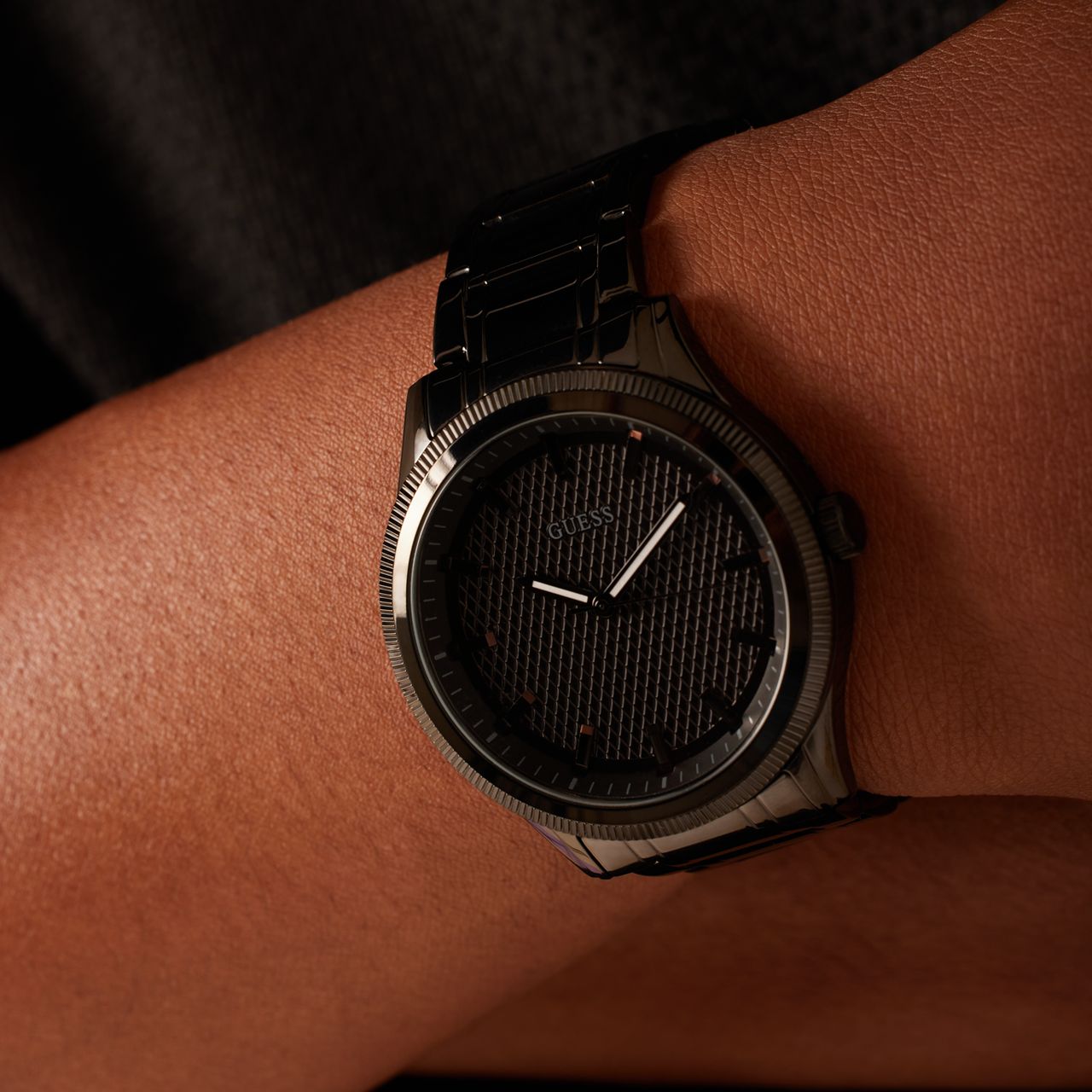 Guess stainless steel herenhorloge zwart  DEX GW0626G3