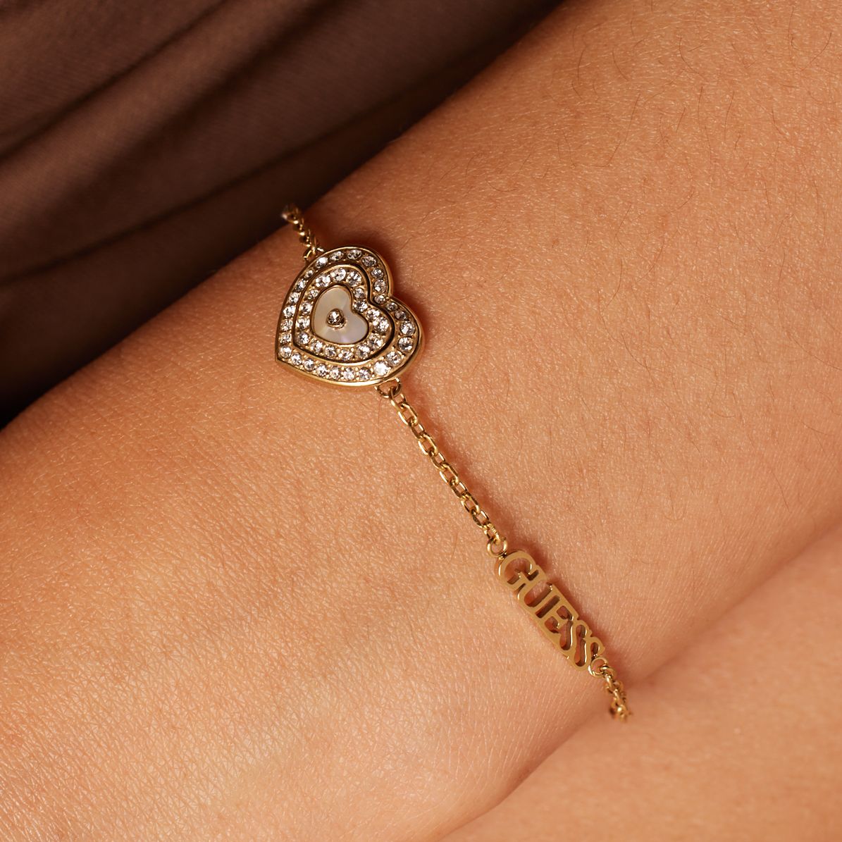 Guess stainless steel goldplated armband AMAMI