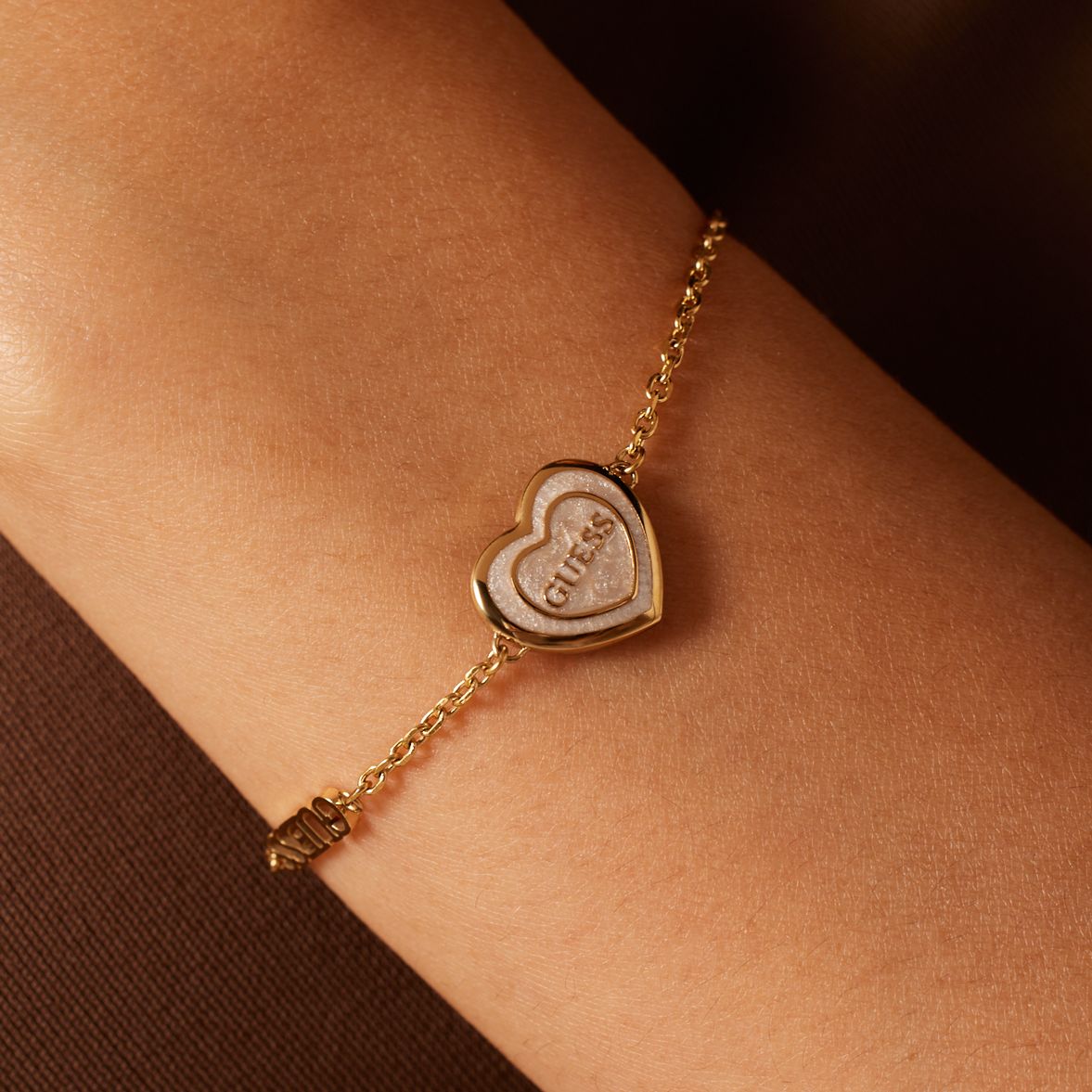 Guess Armband aus Edelstahl, vergoldet, AMAMI