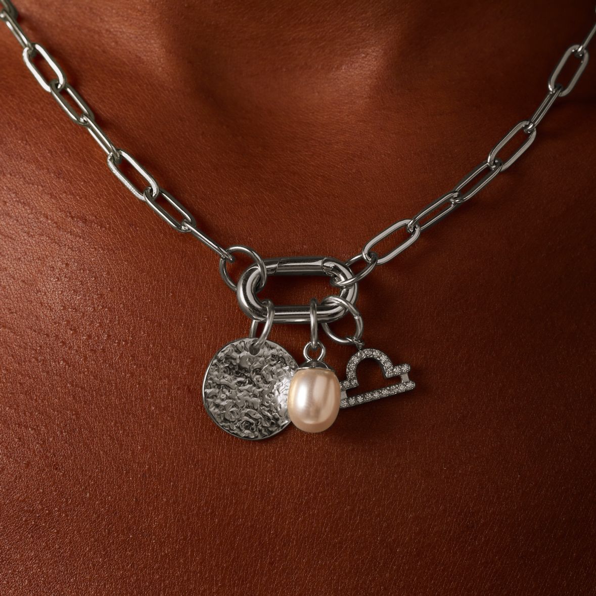 Charm aus Edelstahl, Münze