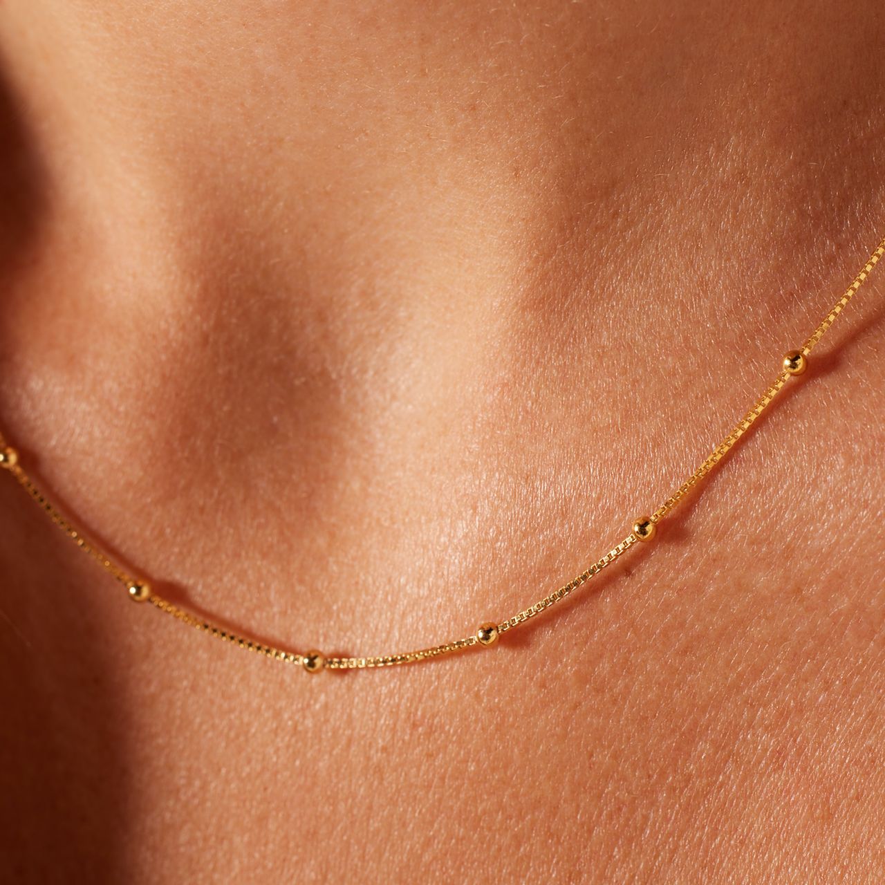 Zilveren goldplated ketting voor dames