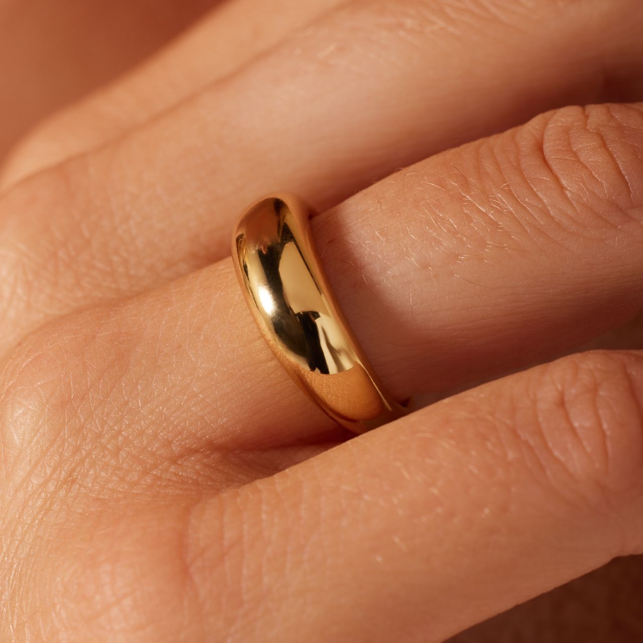 Zilveren goldplated ring voor dames