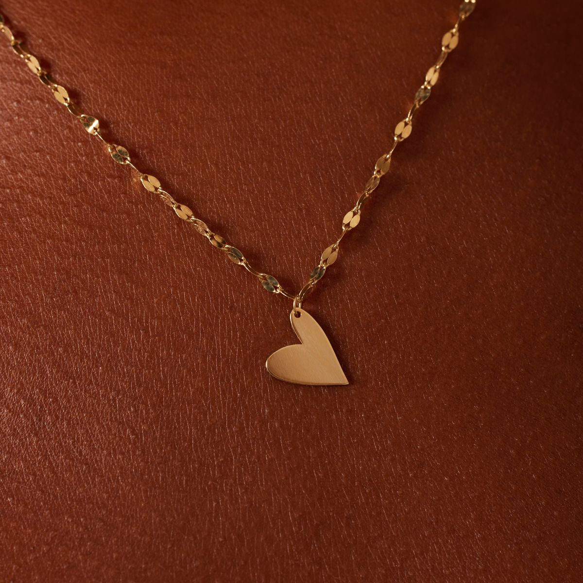 9 karaat ketting hart