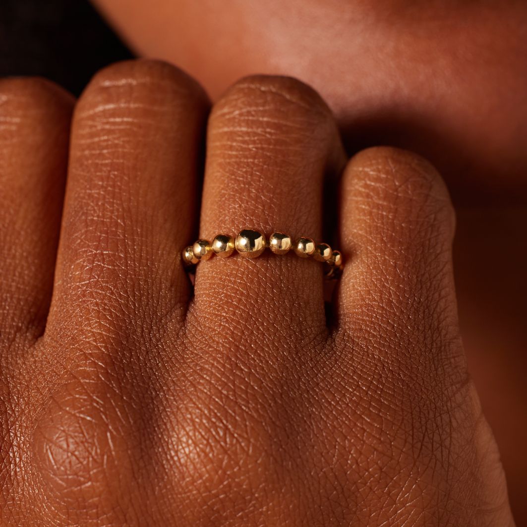 9 Karat Ring Kügelchen