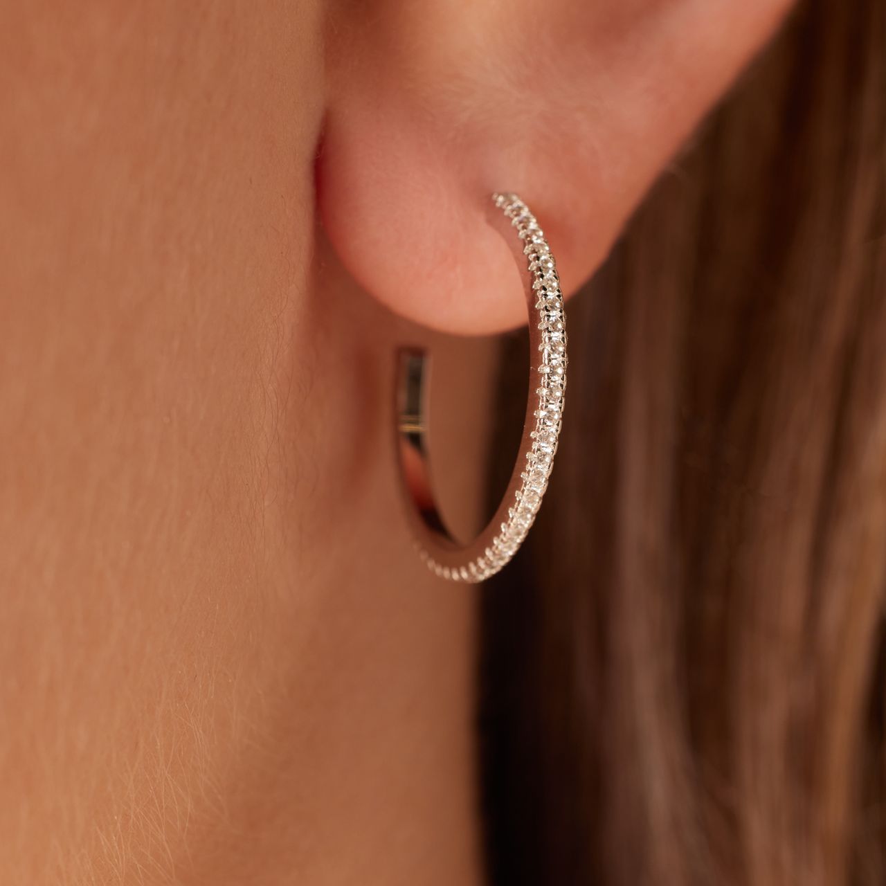 Ohrringe aus 925er Silber mit Zirkonia