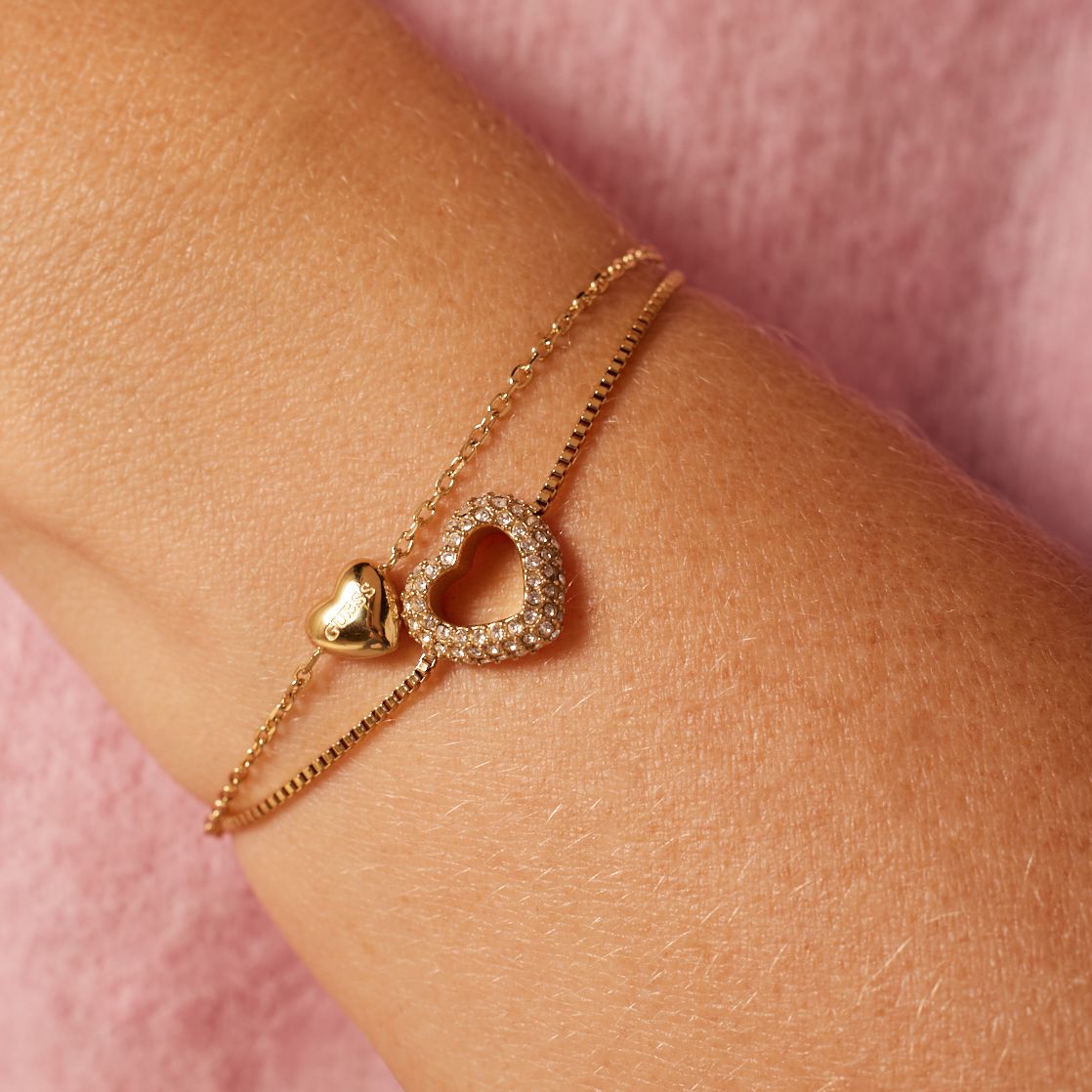 Guess Stainless steel goldplated armband BELOVED