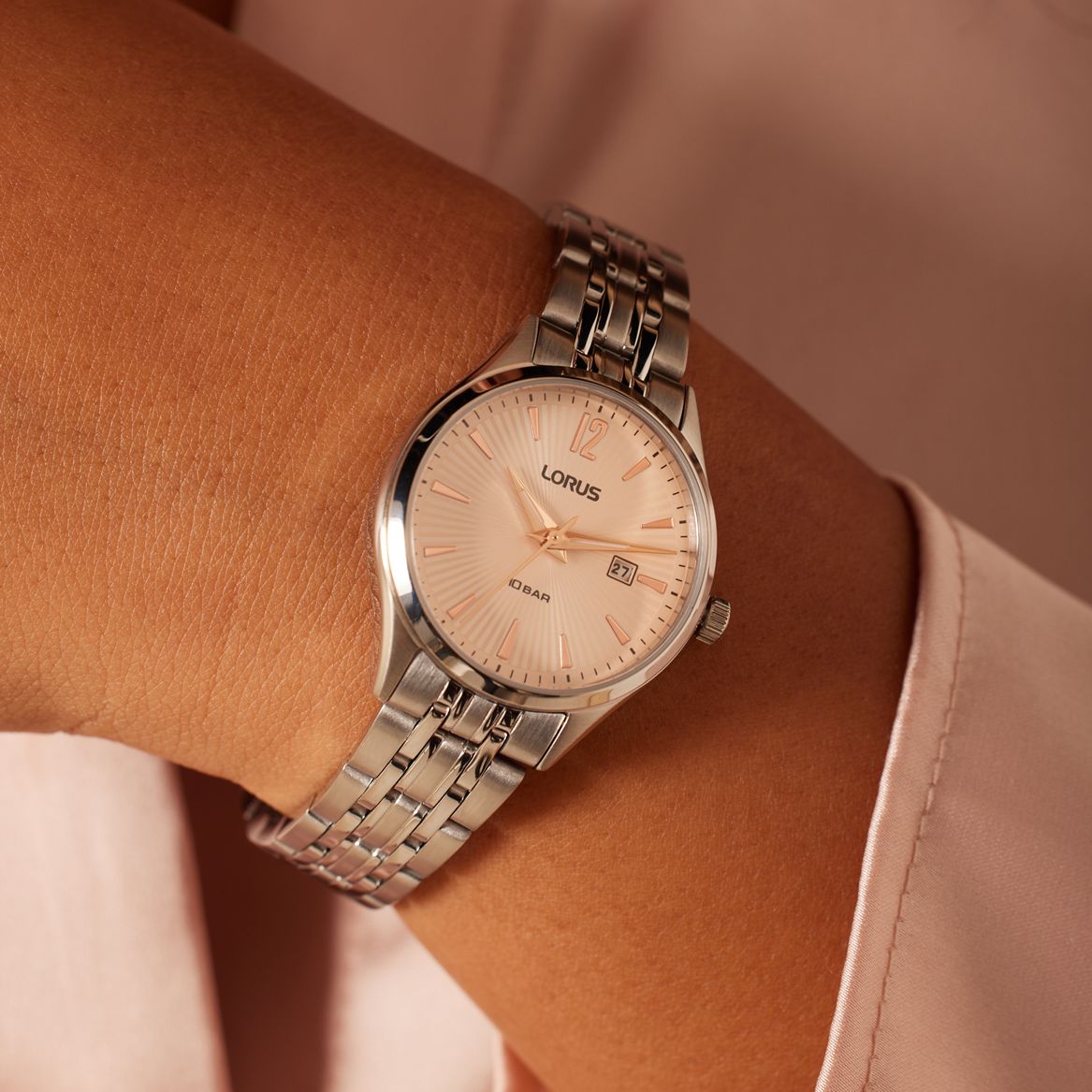 Lorus Minimalistisch Dames Horloge Zilverkleurig RJ297BX9