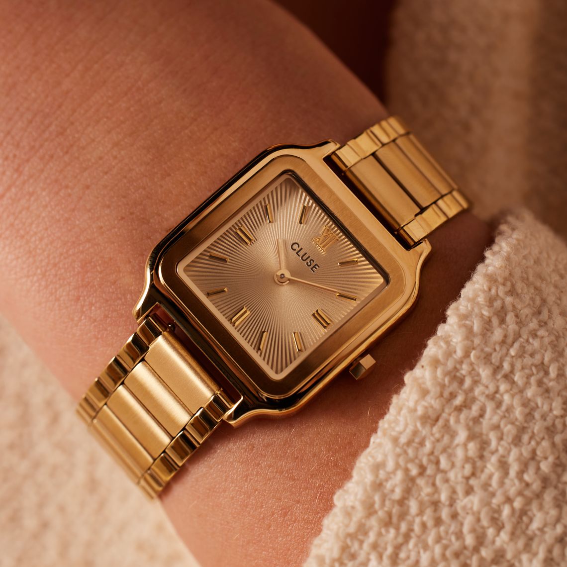 CLUSE - Gracieuse horloge goudkleurig staal