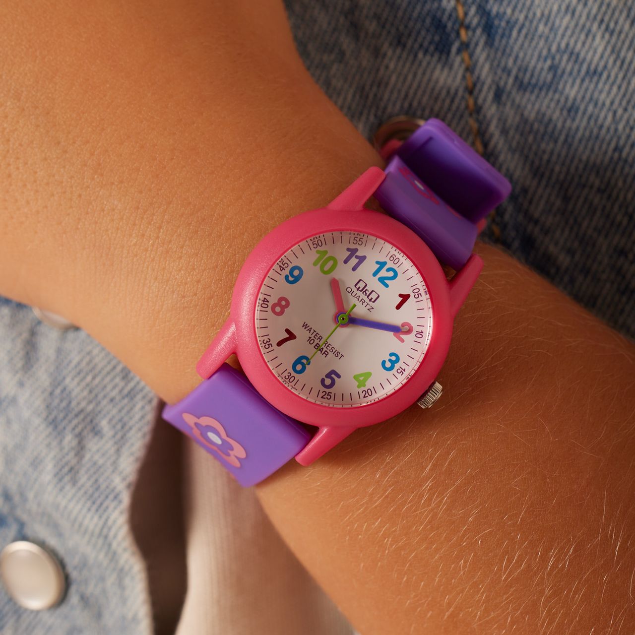 Q&Q Kinder Horloge Paars