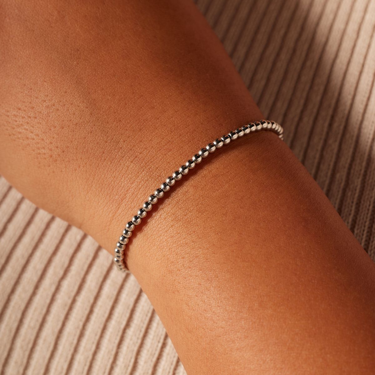 Stalen kralenarmband voor dames
