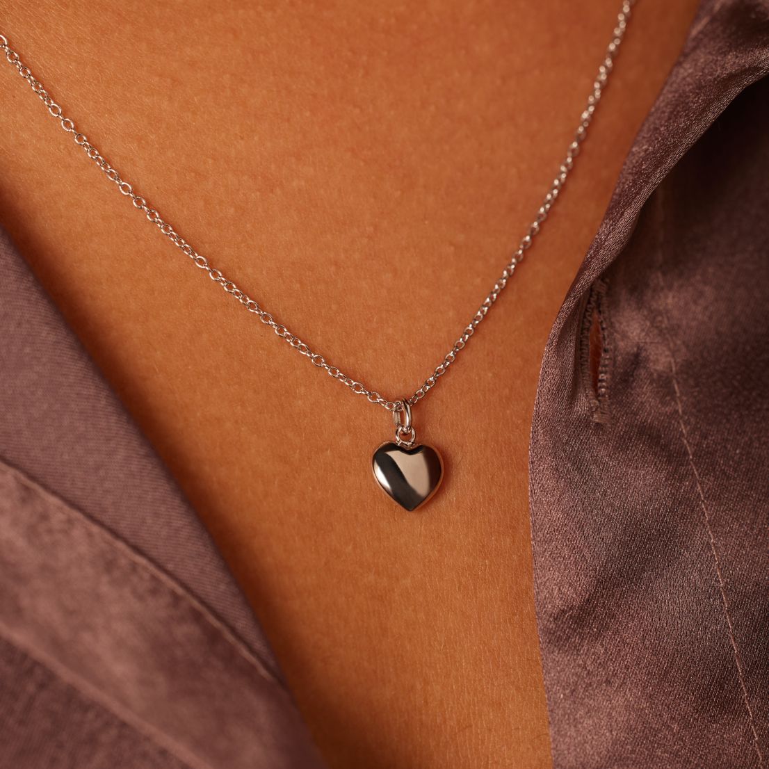 Zilveren ketting met hanger voor dames