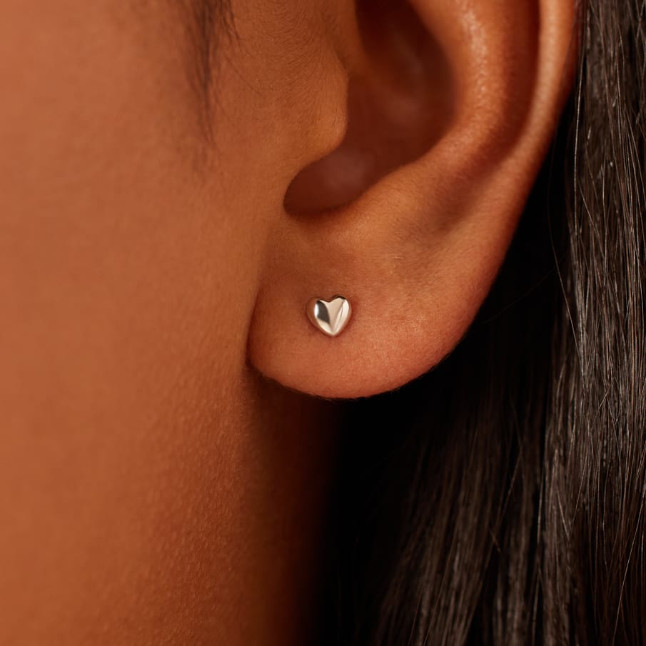 Silberne Ohrstecker für Damen