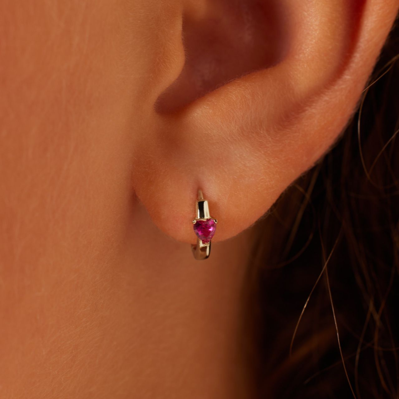 Silberne Kinderohrringe