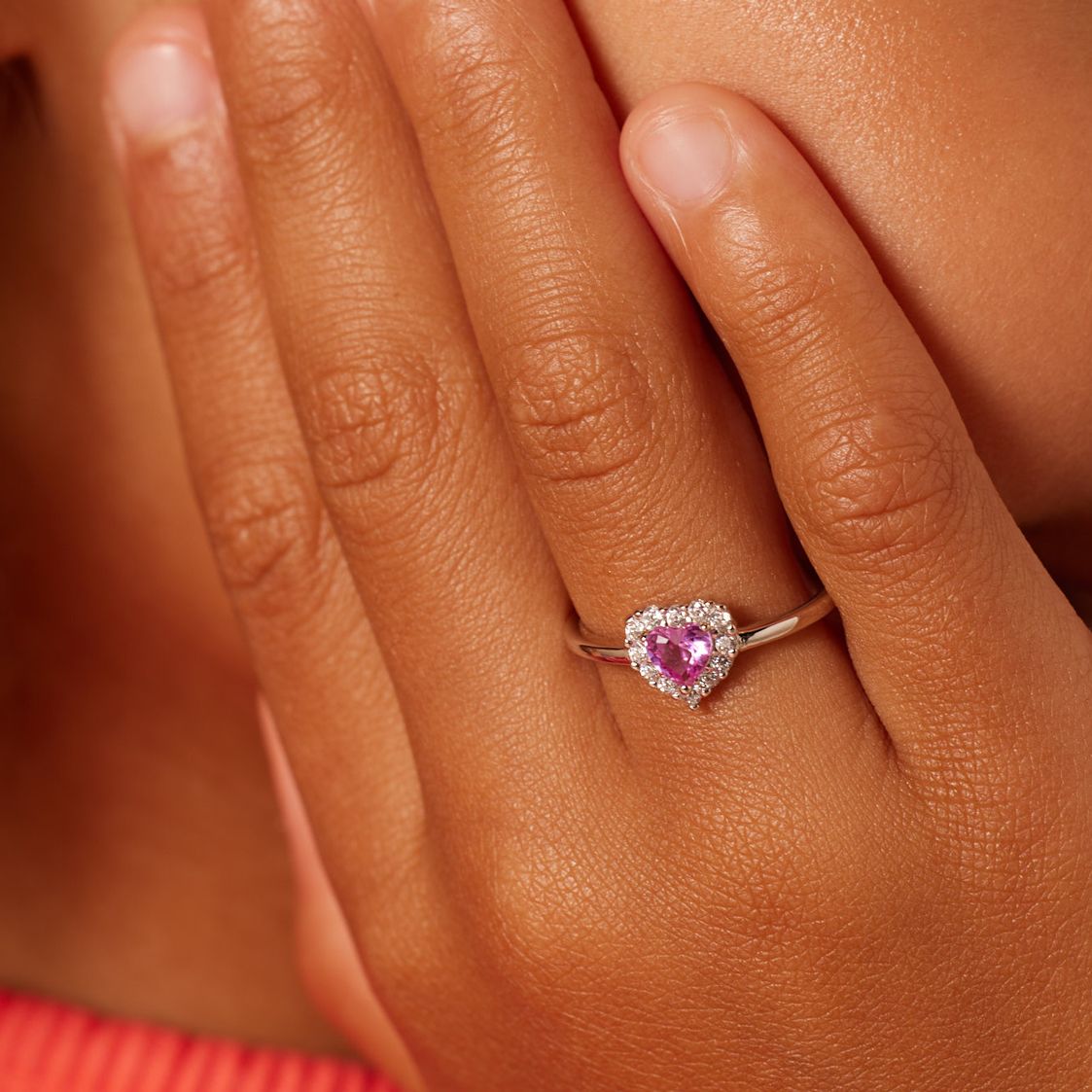 Zilveren kinder ring met zirkonia