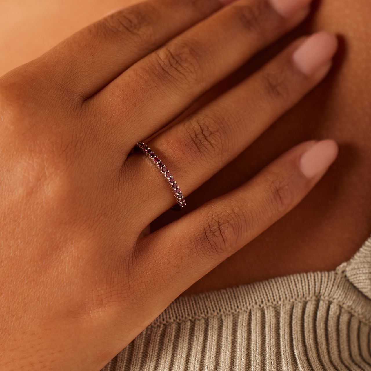 Zilveren ring met zirkonia voor dames