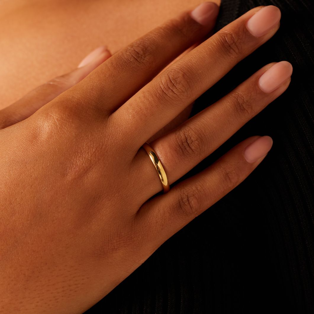 14 karaat geelgouden trouwring H250