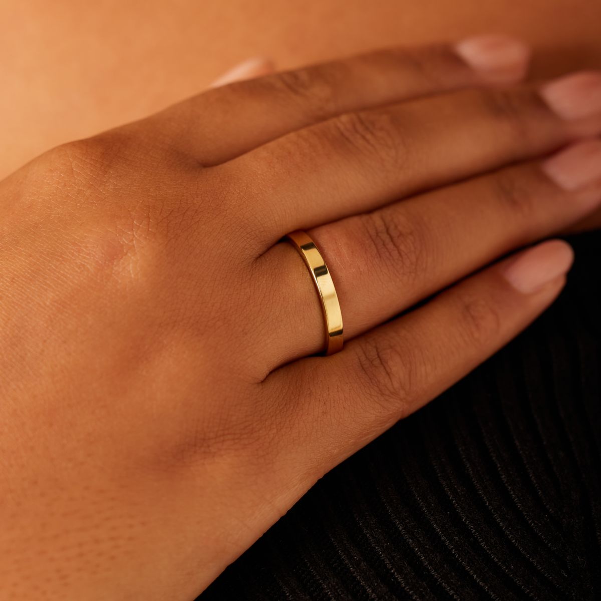 14 karaat geelgouden trouwring H252