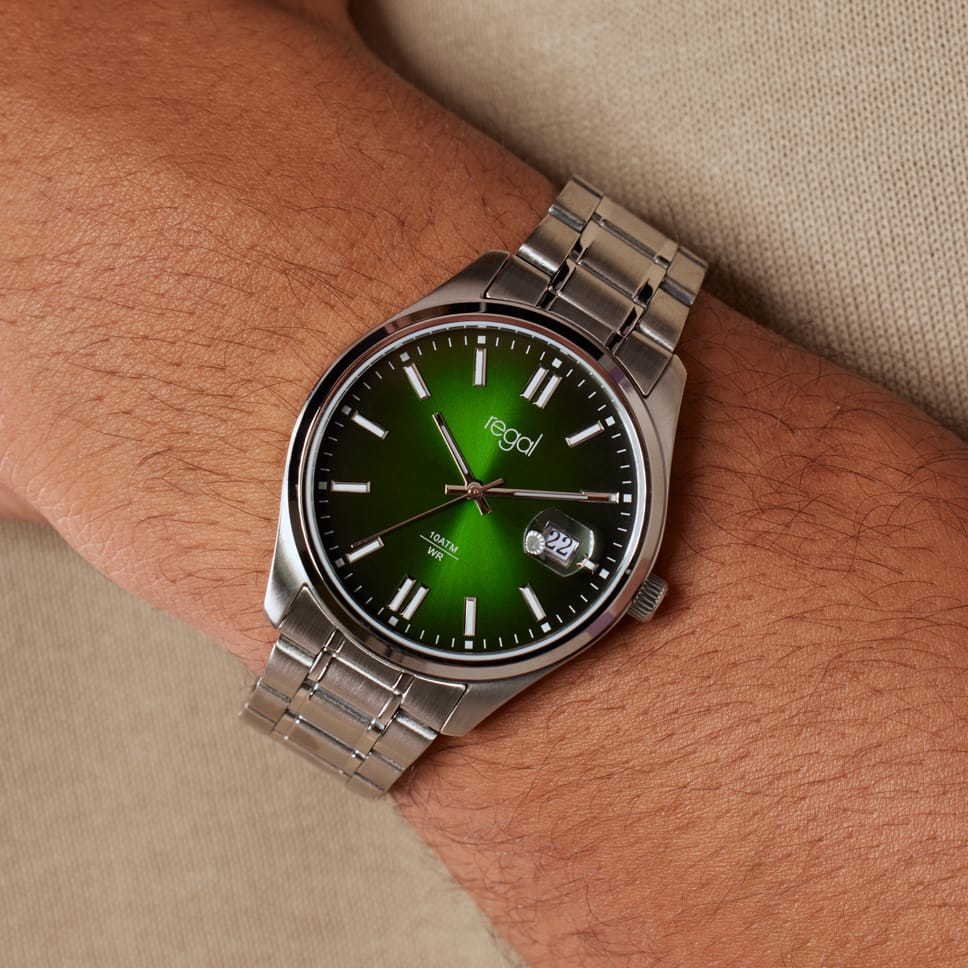 Regal heren horloge met stainless steel band