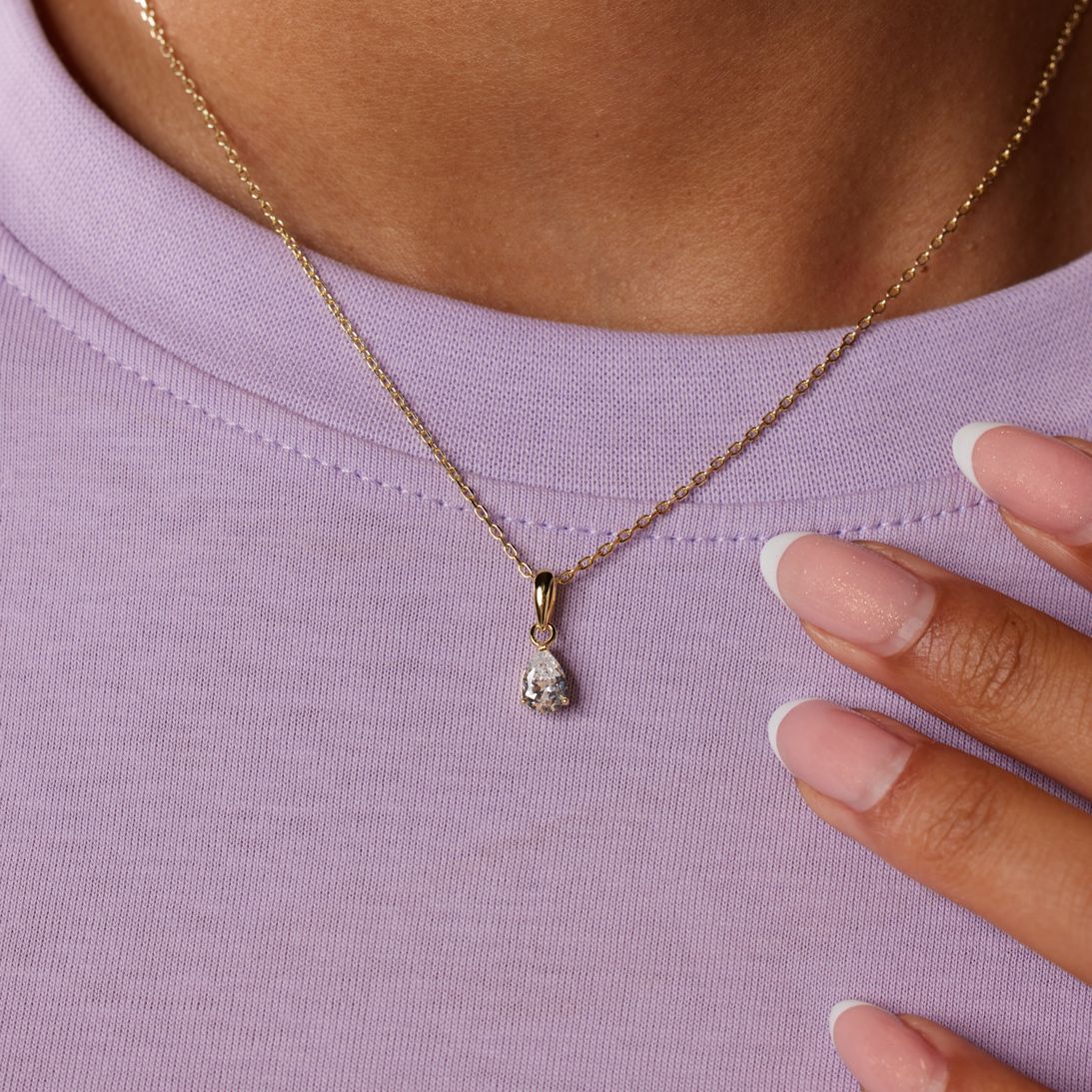 Zilveren goldplated hanger met zirkonia voor dames