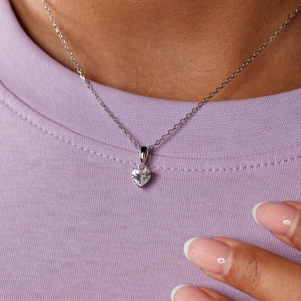 Zilveren ketting met hanger met plating